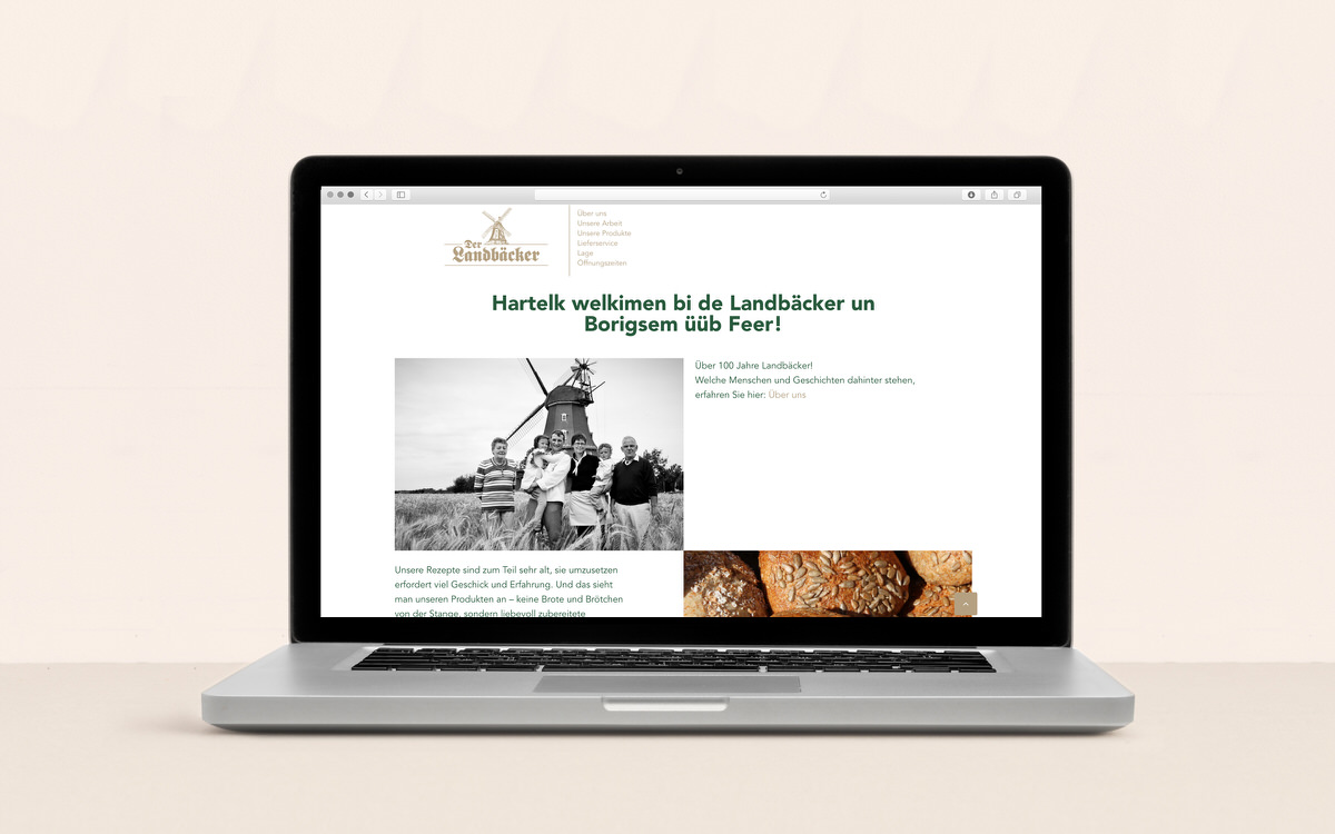 Landbäcker Föhr Website Start