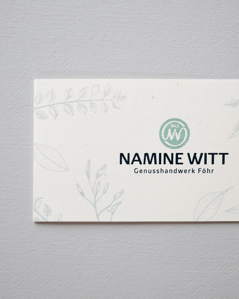 Namine Witt Visitenkarte